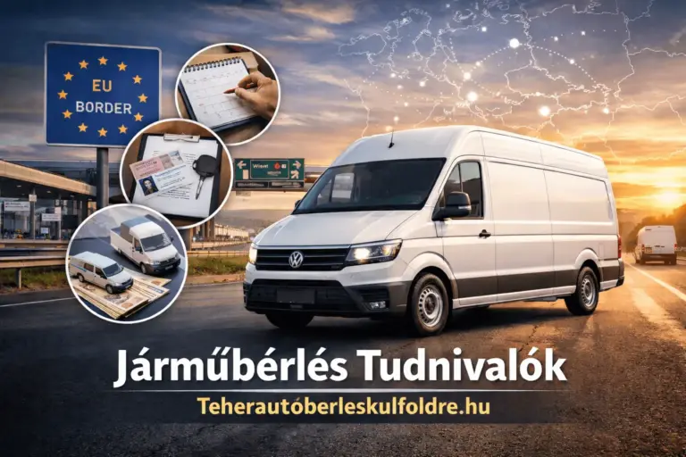 Furgonbérlés kisokos