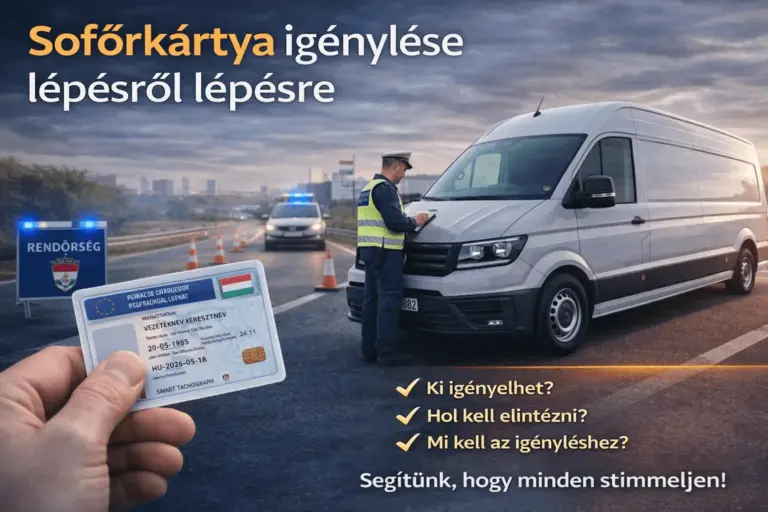 Sofőrkártya igénylés