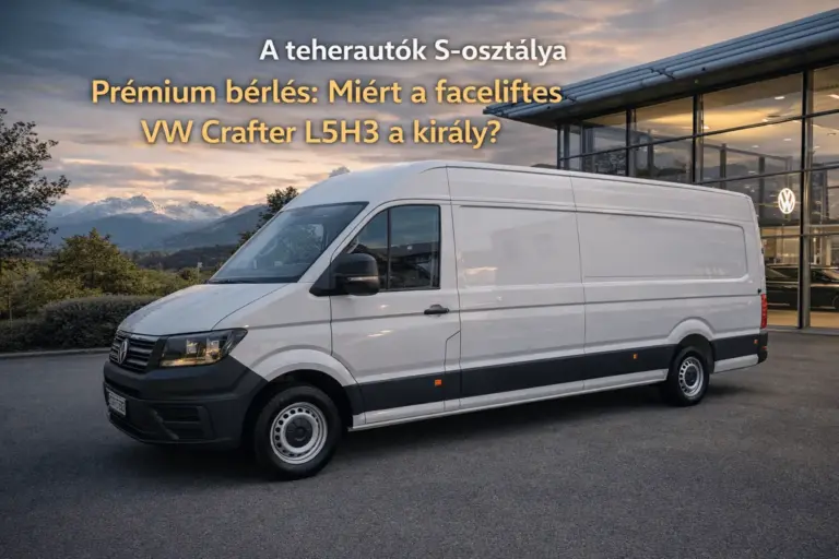 VW Crafter teherautó bérlés
