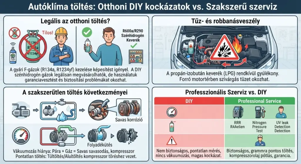 Otthoni autóklíma töltés